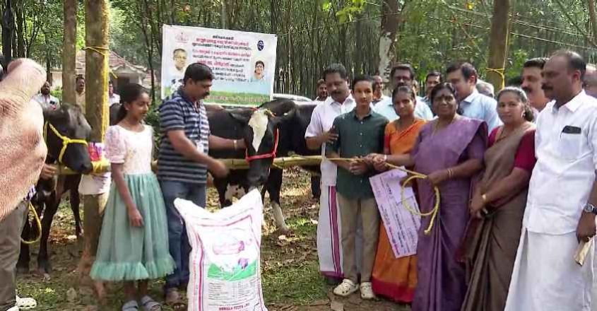 Government hands over 5 cows