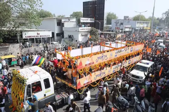The flag post reached Ayodhya