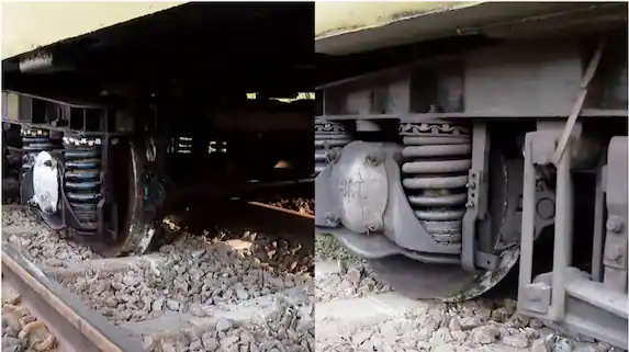 Train derails