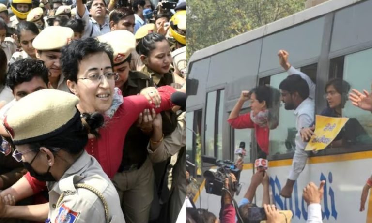 Protests in Delhi against Arvind Kejriwal's arrest