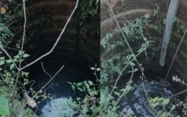 Mother jumps into well with her three children