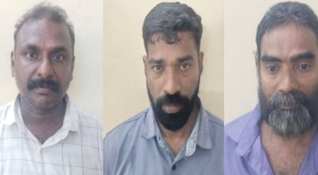 Arrest of 3 accused recorded