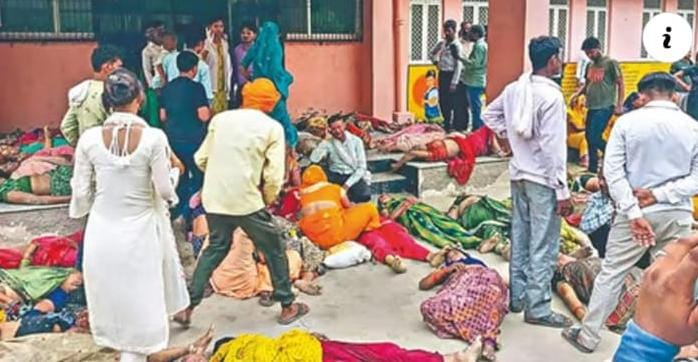 The death toll has reached 130..The tragedy occurred during Bhole Baba's program