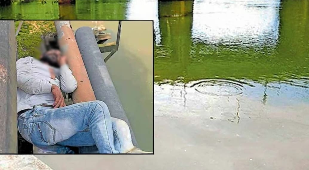 The young man who came to jump in the river fell asleep.. Police came and rescued him
