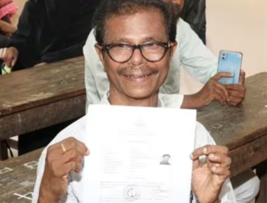 At the age of 68, actor Indrans wrote the 7th class exam