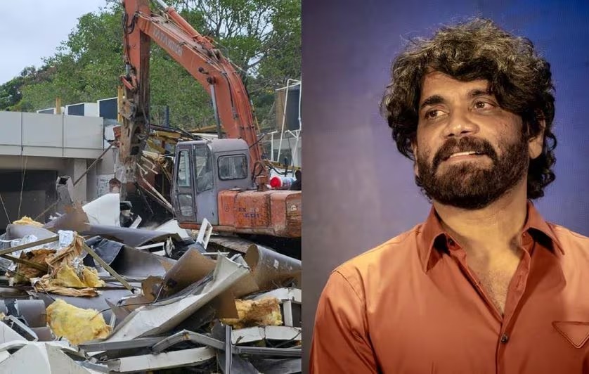 Environmental laws blown; Actor Nagarjuna's convention center was vandalized