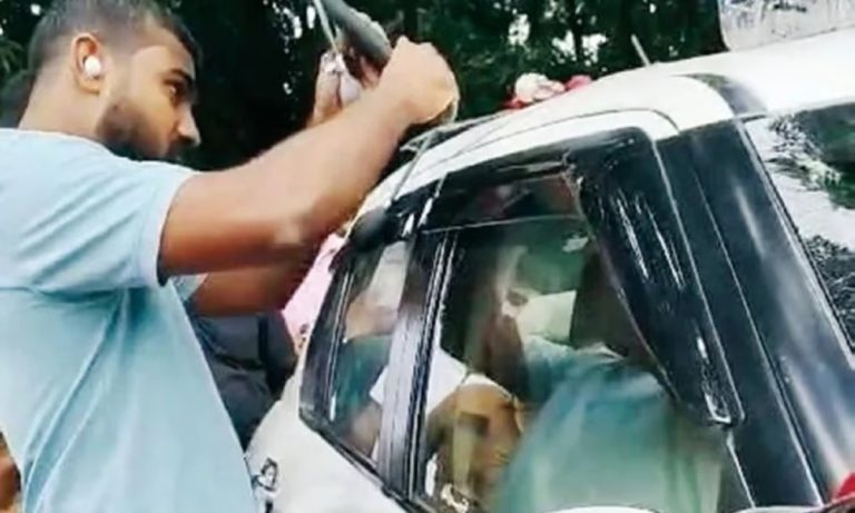 The child fell asleep inside the car with the doors locked