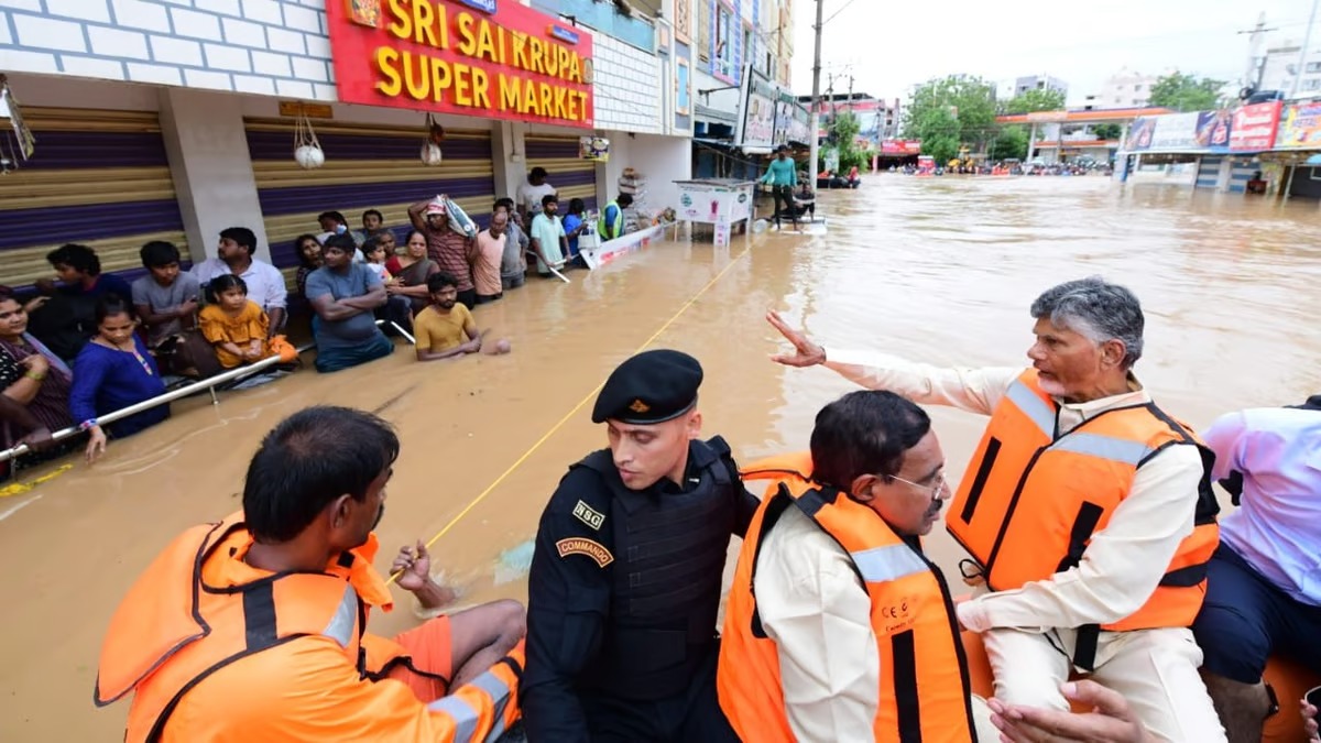 Andhra and Telangana drowned in floods; Death toll rises to 25, 140 trains cancelled