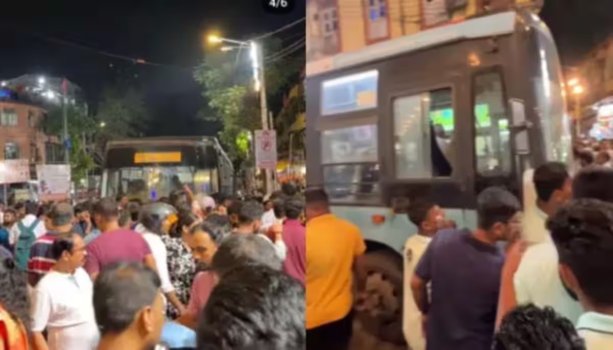 The drunken passenger grabbed the steering wheel and hit the bus 9 people..