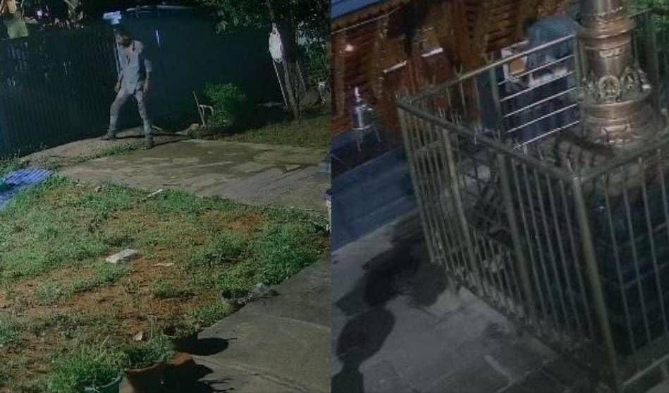After praying, temple robbery; But CCTV cheated