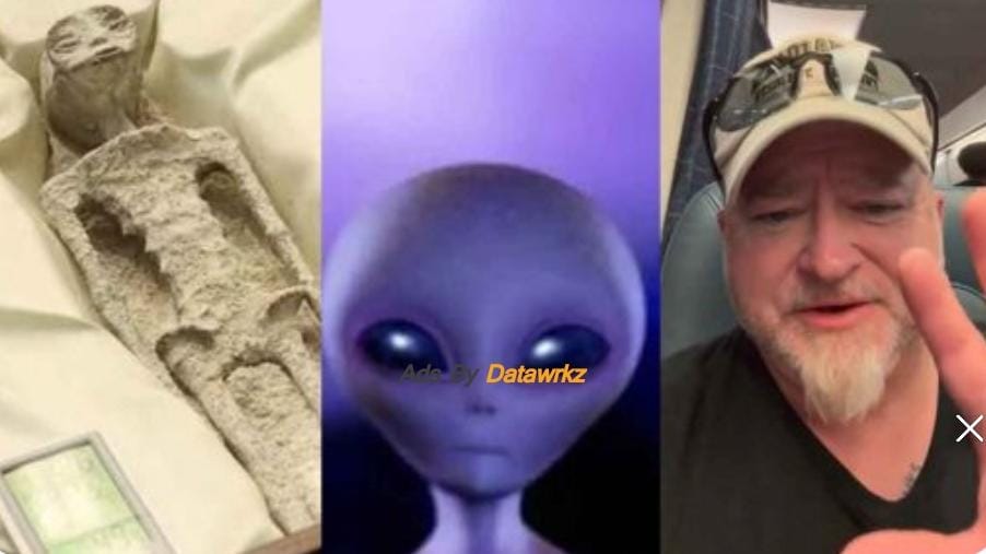The crashed US plane collided with an alien probe'.. New revelation