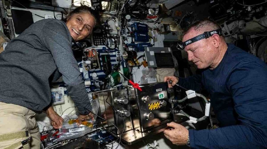 Sunita and Butch will talk to you live from space; NASA live Q&A program tonight..