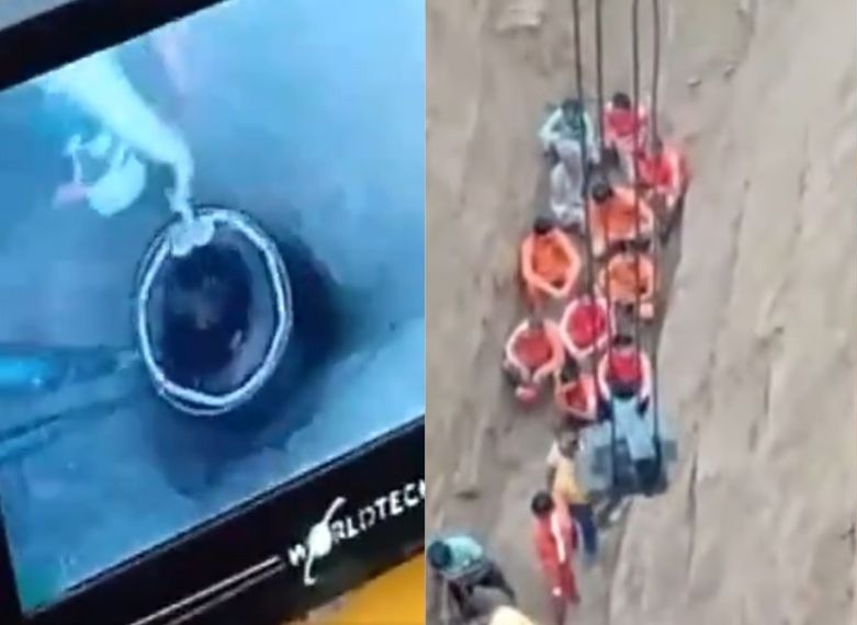 18 hour mission; The Sena rescued the two-and-a-half-year-old girl from the tubewell