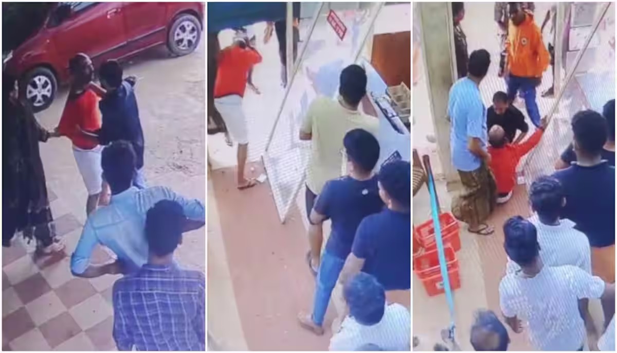 trespassing without paying at a beverage outlet; A case was registered against the policeman