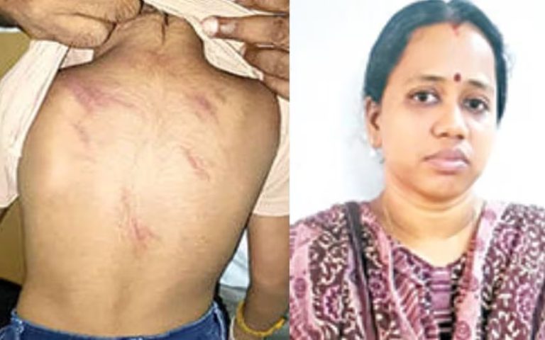 A three-and-a-half-year-old boy was brutalized by his teacher; The teacher was arrested