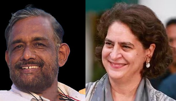 Sathyan Mokeri of CPI will contest as LDF candidate against Priyanka Gandhi