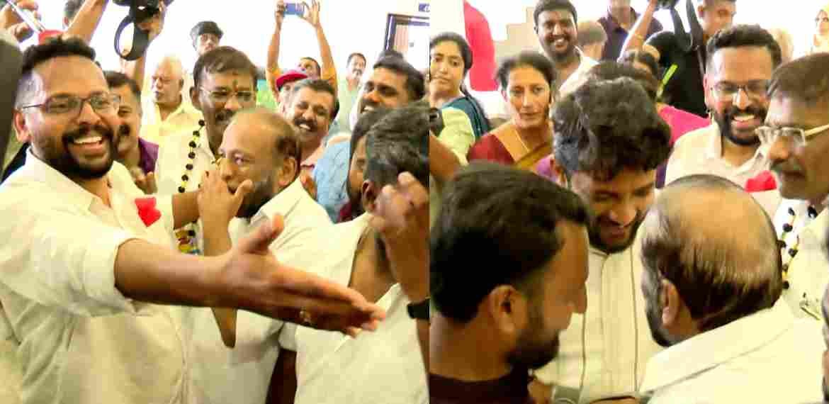 Shafi and Rahul stood aside without shaking hands with P sir