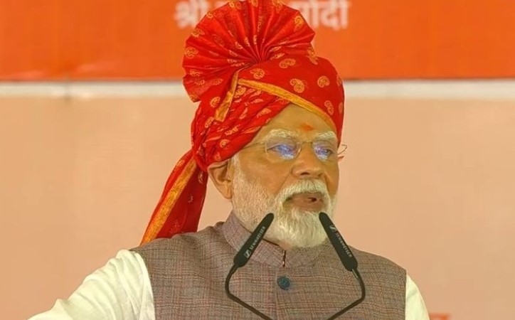 Prime Minister Narendra Modi addressing the people