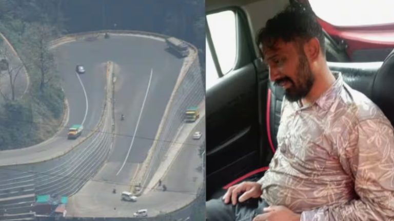 Youth arrested for jumping off Thamarassery pass after seeing police